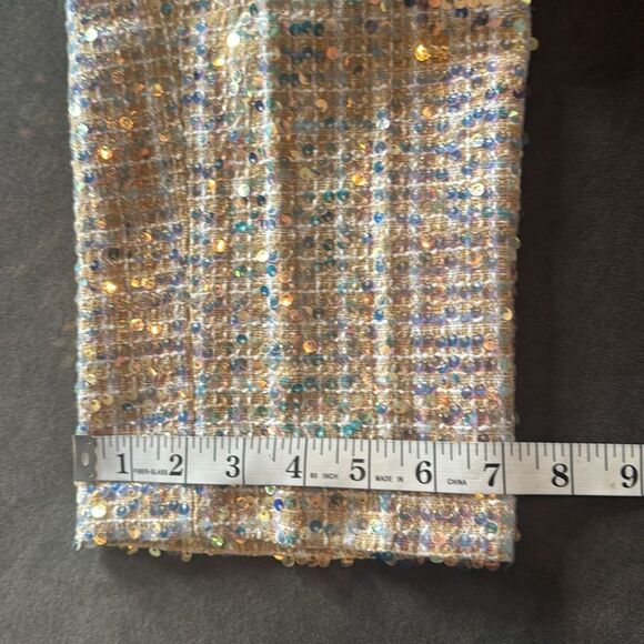 Men’s Gold Fully Sequined Formal Party Dress Pants Size 34 NEW - Picture 9 of 10